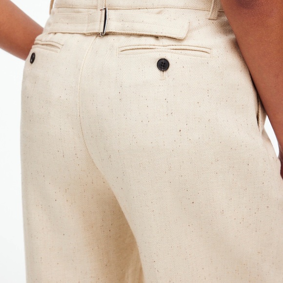 NWT | Madewell The Harlow Wide-Leg Pant in Herringbone Italian Fabric - Picture 6 of 10